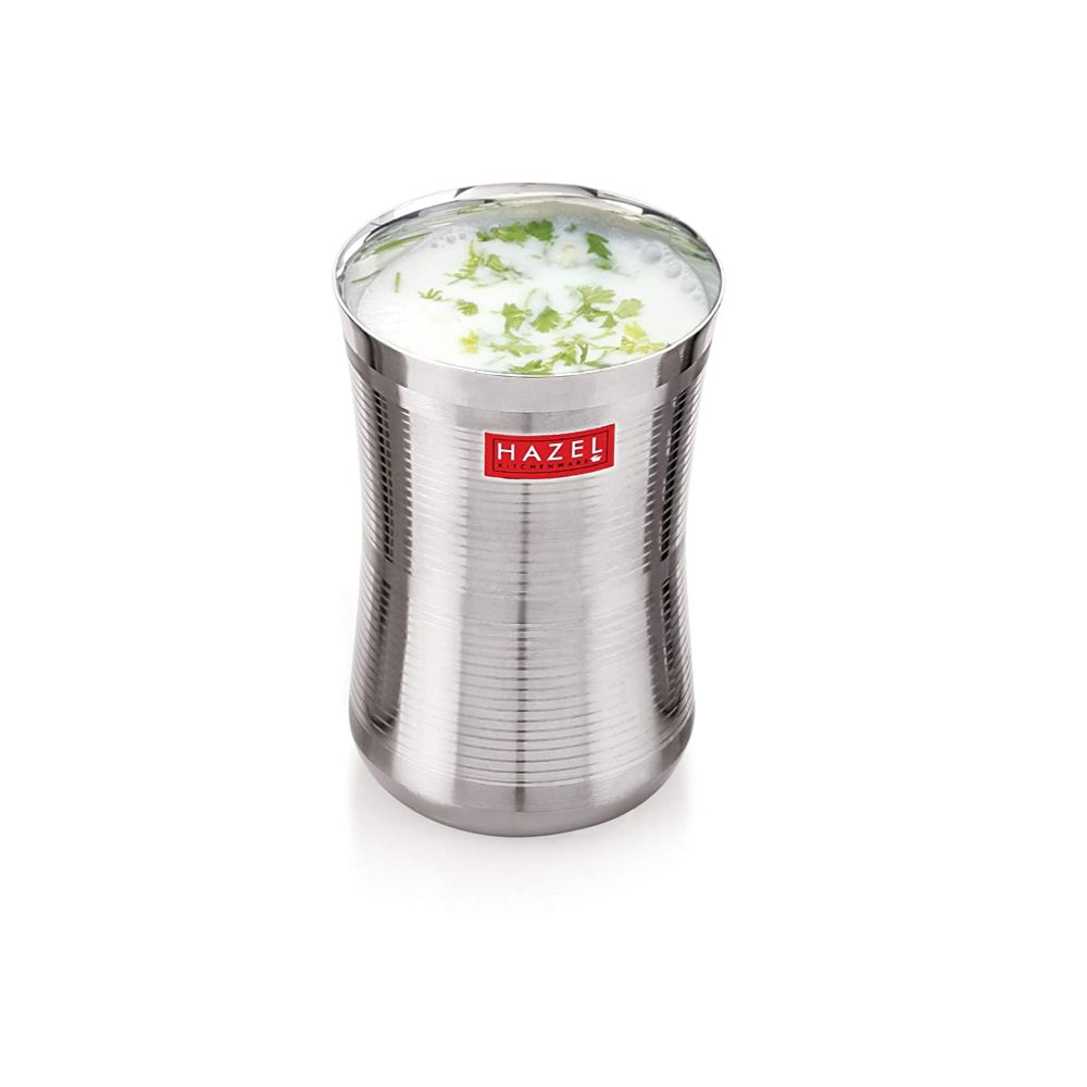 Stainless Steel Big Drinking Glass Set, Lassi/Water
