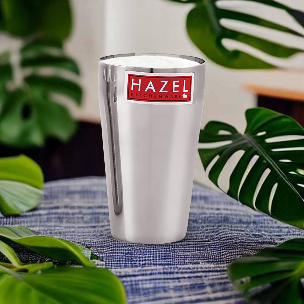 Plain Stainless Steel Jumbo Lassi Glasss, 750ML