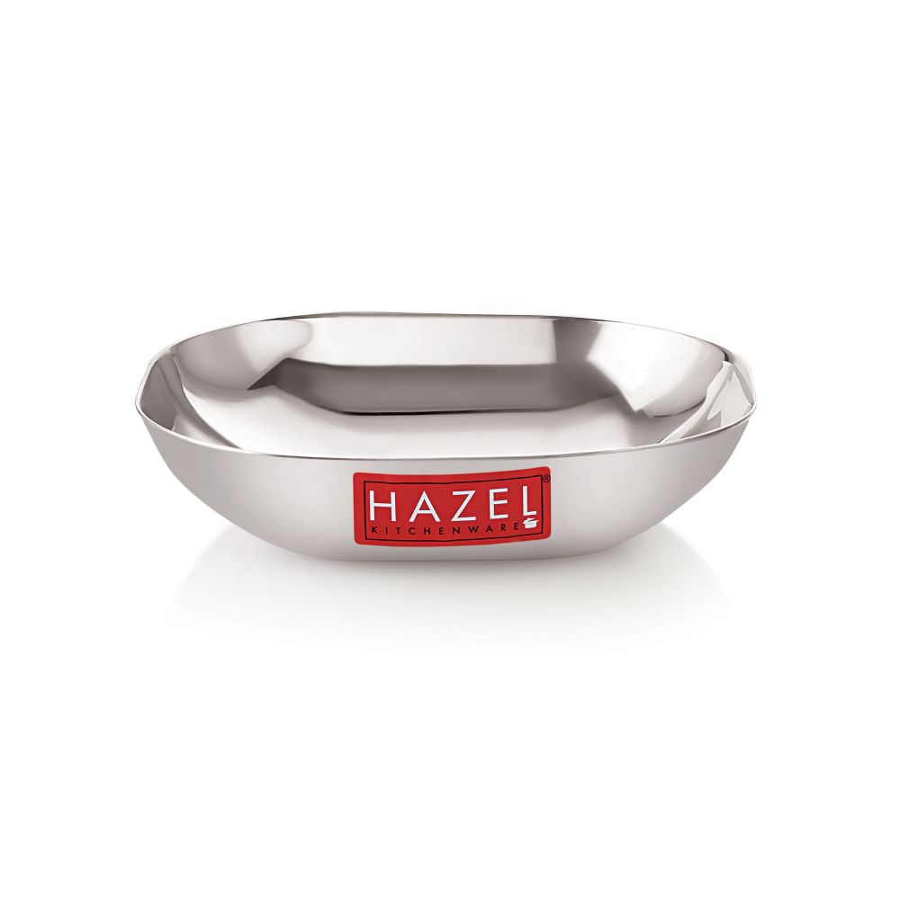 Stainless Steel Square Dessert Plate | Stylish Snack & Dessert Plate