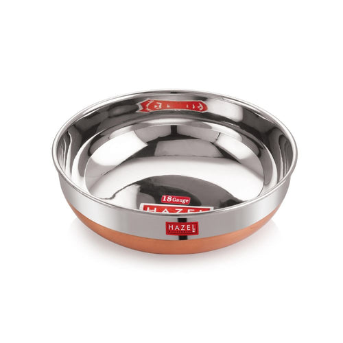 Stainless Steel Copper Base Tasla on a white background.