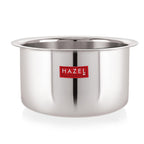 Stainless Steel Patila (Tope) Flat Bottom Set of 3 – 300ML, 500ML & 700ML