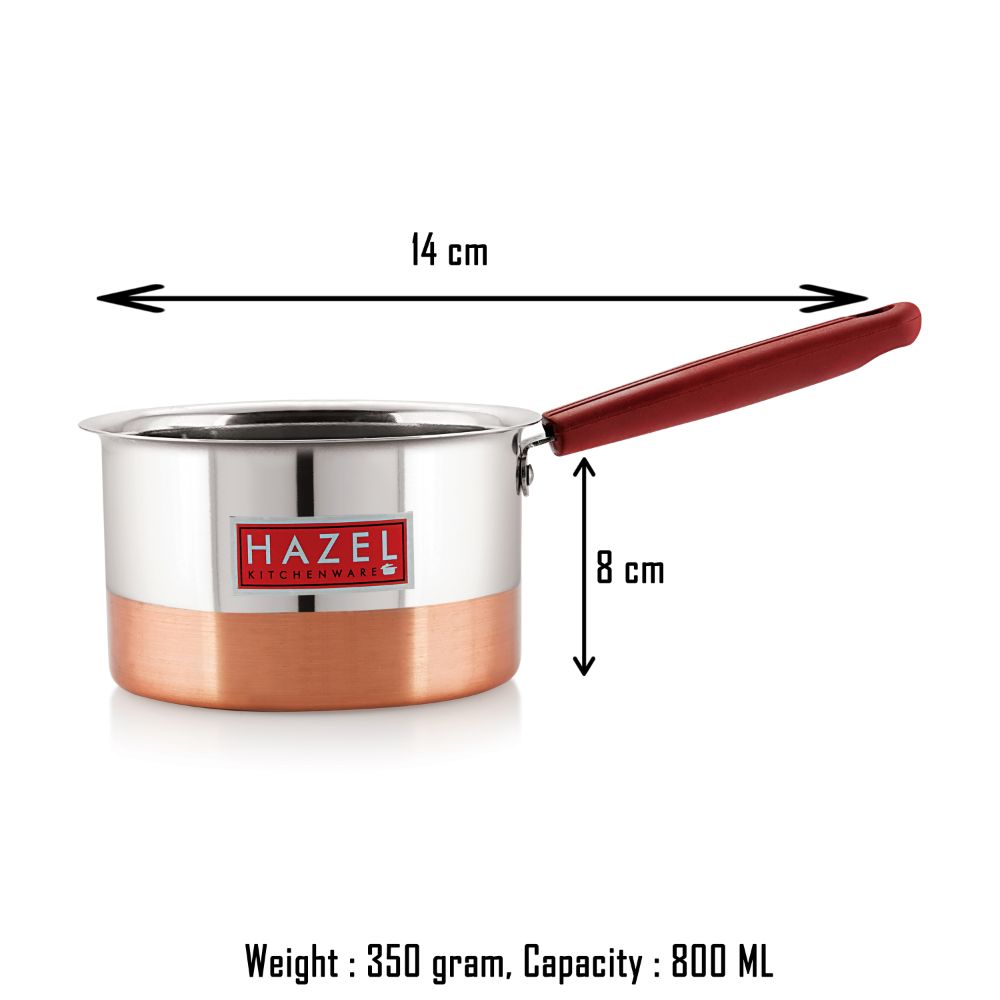 Copper Bottom Flat Patila, 800 ML