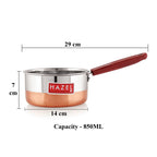 Copper Bottom Flat Patila, 850 ML