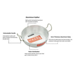 Aluminium Induction Base Kadai With Handle  (3.6 L)