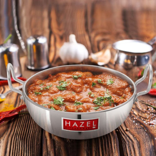 Aluminium Kadai with Handle - 1750 ML