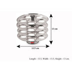 Stainless Steel Idli Thali With Stand,  4-Rack Plates, 20 Idlis