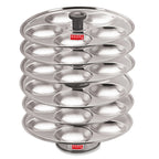 Stainless Steel Idli Plate Stand,  6-Rack Plates, 30 Idlis
