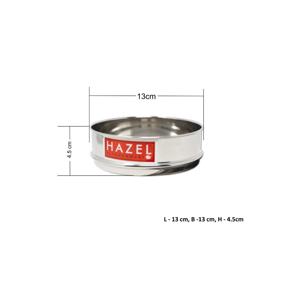 Stainless Steel Flat Pressure Cooker Dabba Set of 2, 500ML