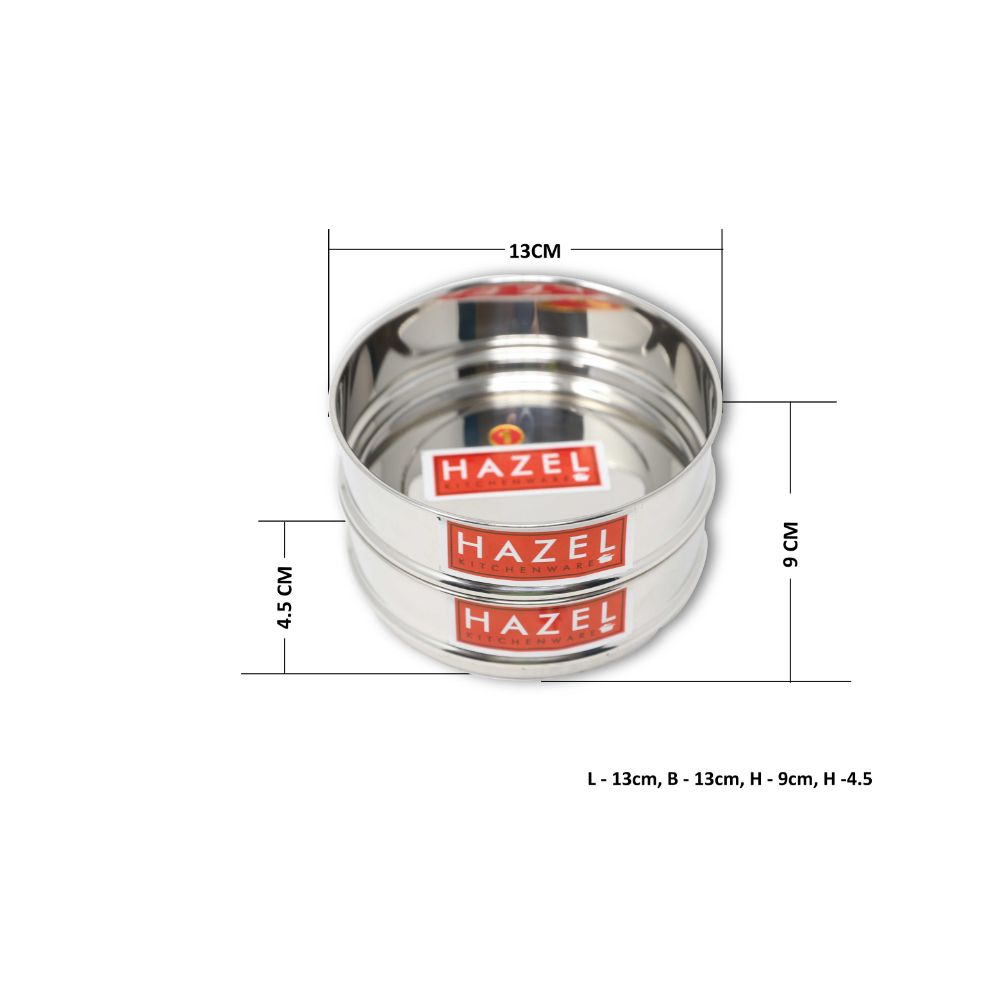 Stainless Steel Pressure Cooker Dabba Set, Flat Stackable Containers