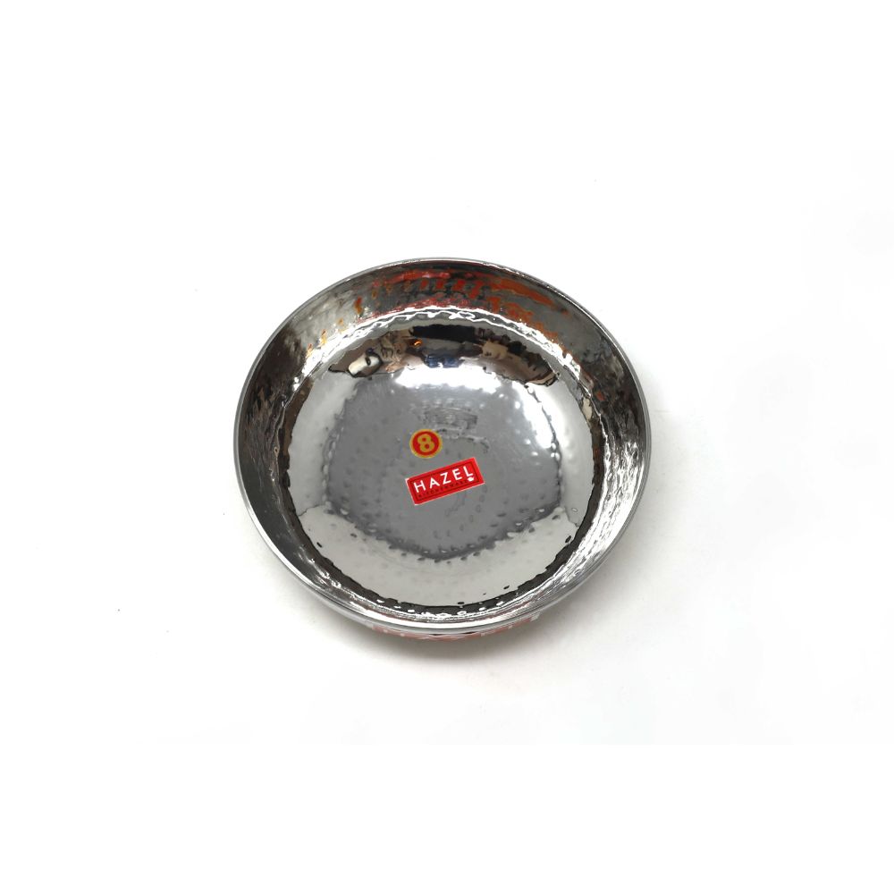 Stainless Steel Hammered Tasla Kadai, 700 ML, 15.5cm