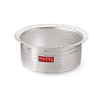 Aluminium Hammered Tope /Patila Set with Lid – (Set of 3, - 1 L,1.4 L ,1.8 L)