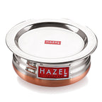 Copper Bottom Urli Handi Set - Set of 3 (600ML, 800ML, 1200ML)
