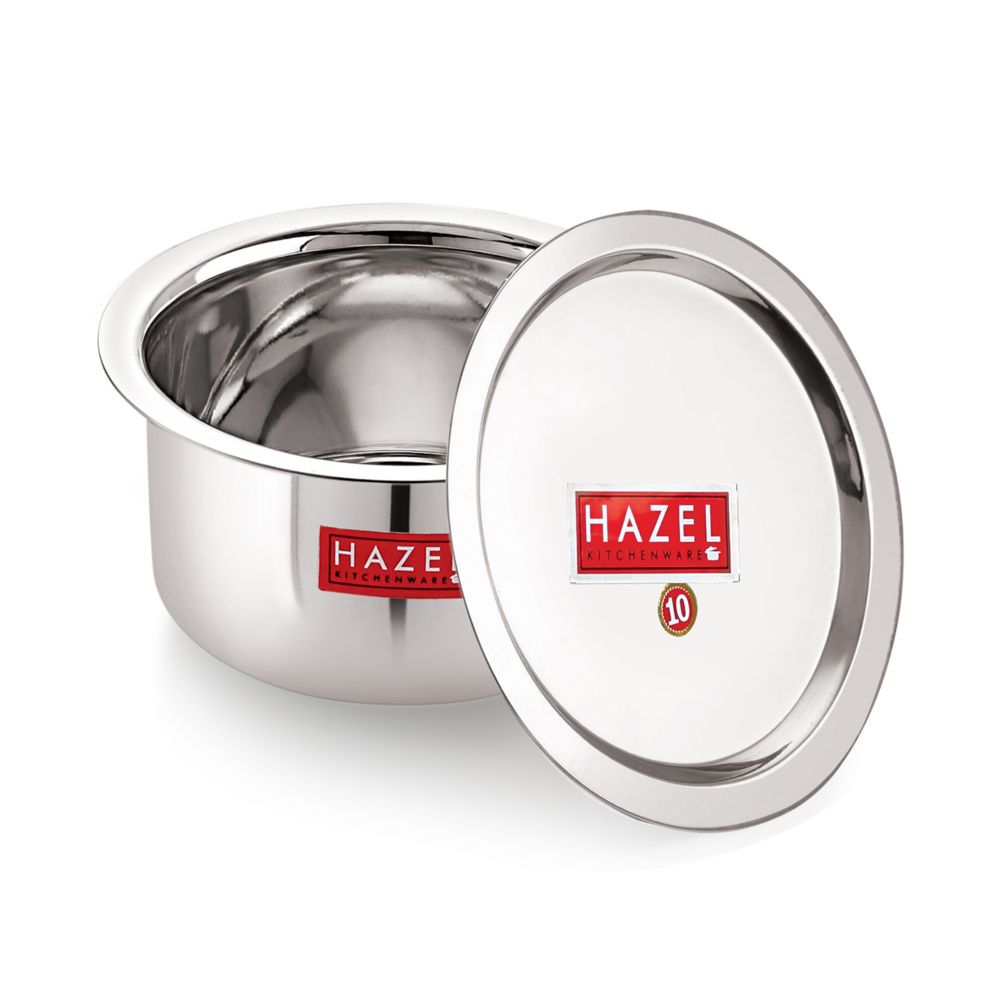 Stainless Steel Tope/Dekchi with Lid – 1 Litre, 16.5 cm