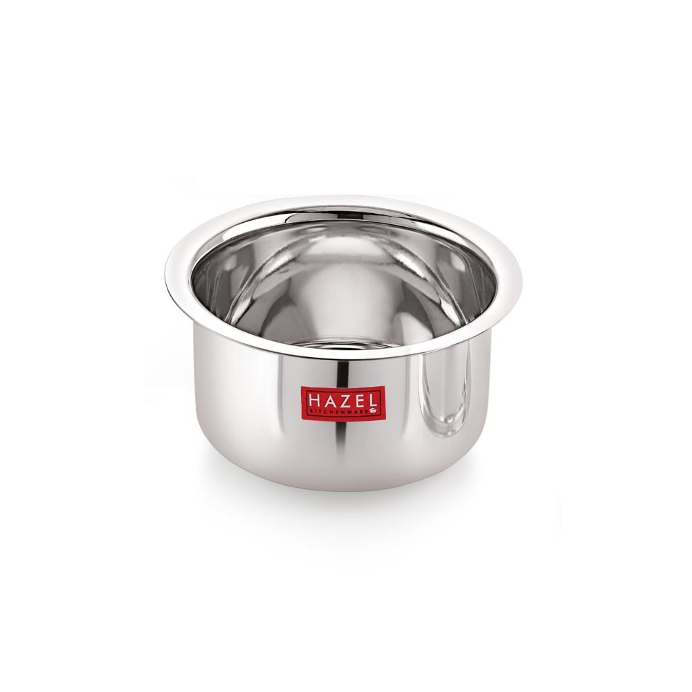 Stainless Steel Tope/Dekchi with Lid – 1 Litre, 16.5 cm