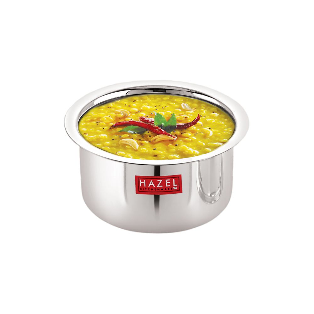 Stainless Steel Tope/Dekchi with Lid – 1 Litre, 16.5 cm