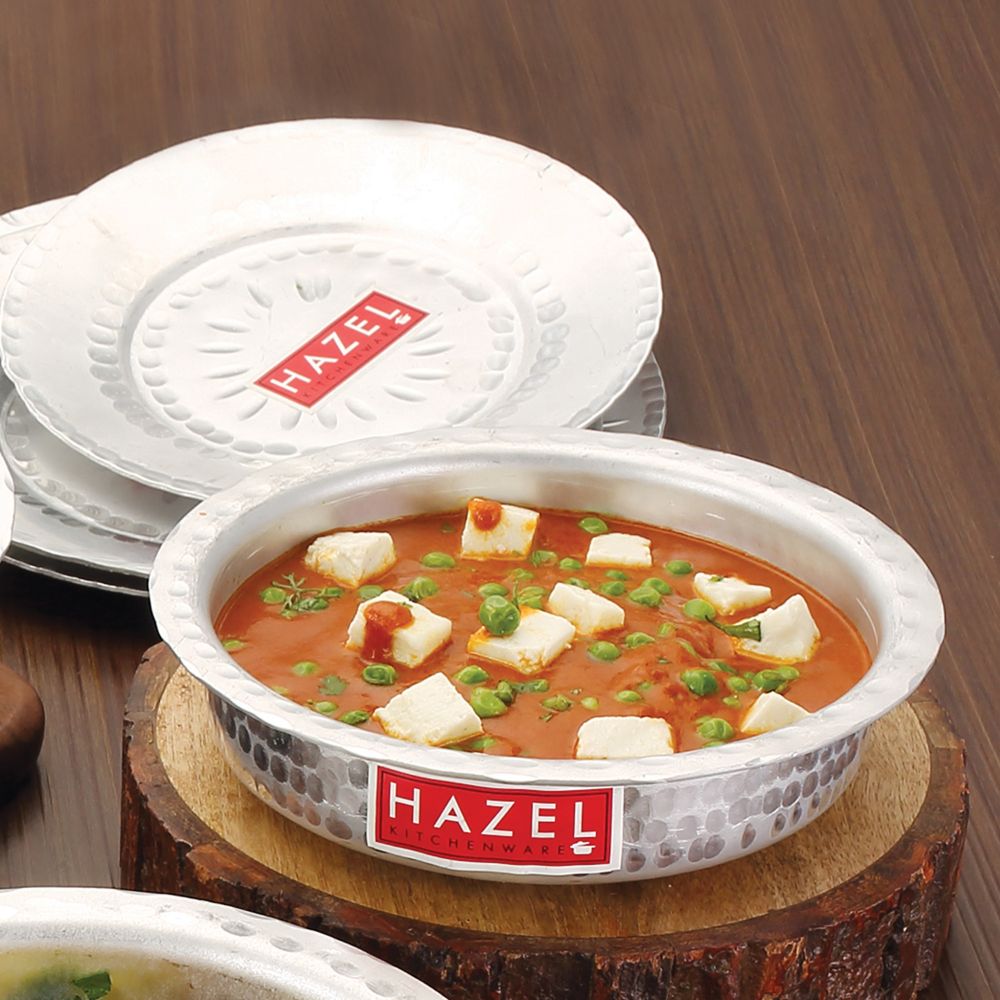 Aluminium Hammered Patila Dekchi Bhagona Set with Lid