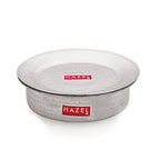 Aluminium Hammered Patila with Lid – 2700 ML, 26cm