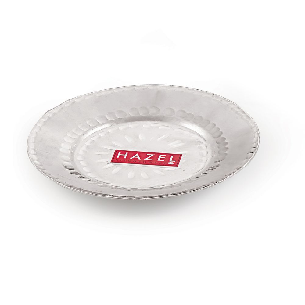 Aluminium Hammered Patila with Lid – 2700 ML, 26cm