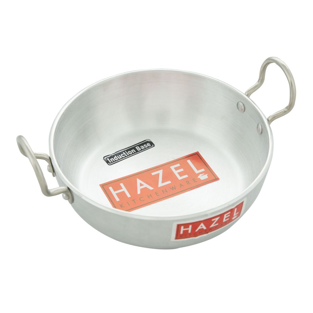 Aluminium Induction Deep Fry Kadai with Lid, Durable Kitchen Cookware