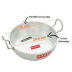 Aluminium Induction Base Kadai 4mm with Handle – 6 L, 28.6cm