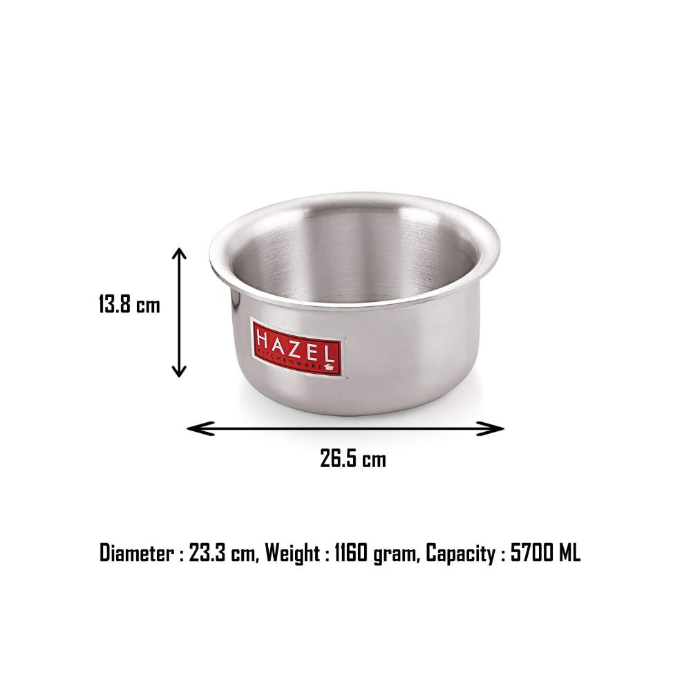 Aluminium Induction Base Tope – 5.7 L, 23.3cm