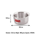 Aluminium Induction Base Tope – 5.7 L, 23.3cm