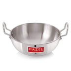 4mm Aluminium Kadai for Deep Frying, 26.7 cm, 5000 ML