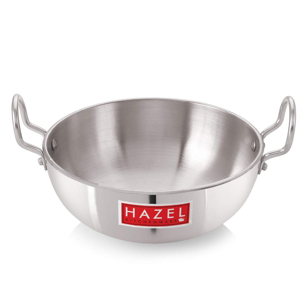 Aluminium Cooking Kadhai, Ideal for Frying, Saute & Daily Use