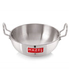 4mm Aluminium Kadhai for Deep Frying, 28.6 cm, 6000 ML