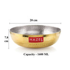 Brass Tasla with Kalai  1600 ML, 20 cm