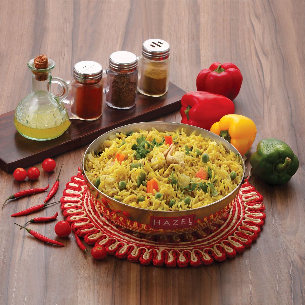 100% Brass Tasla - 1000 ML, 17.5 cm