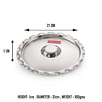 Stainless Steel Utensil Cover Lid, 21 cm