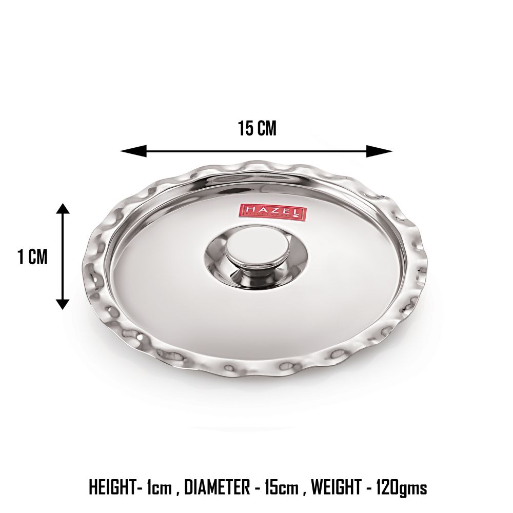 Stainless Steel Utensil Cover Lid, 15 cm