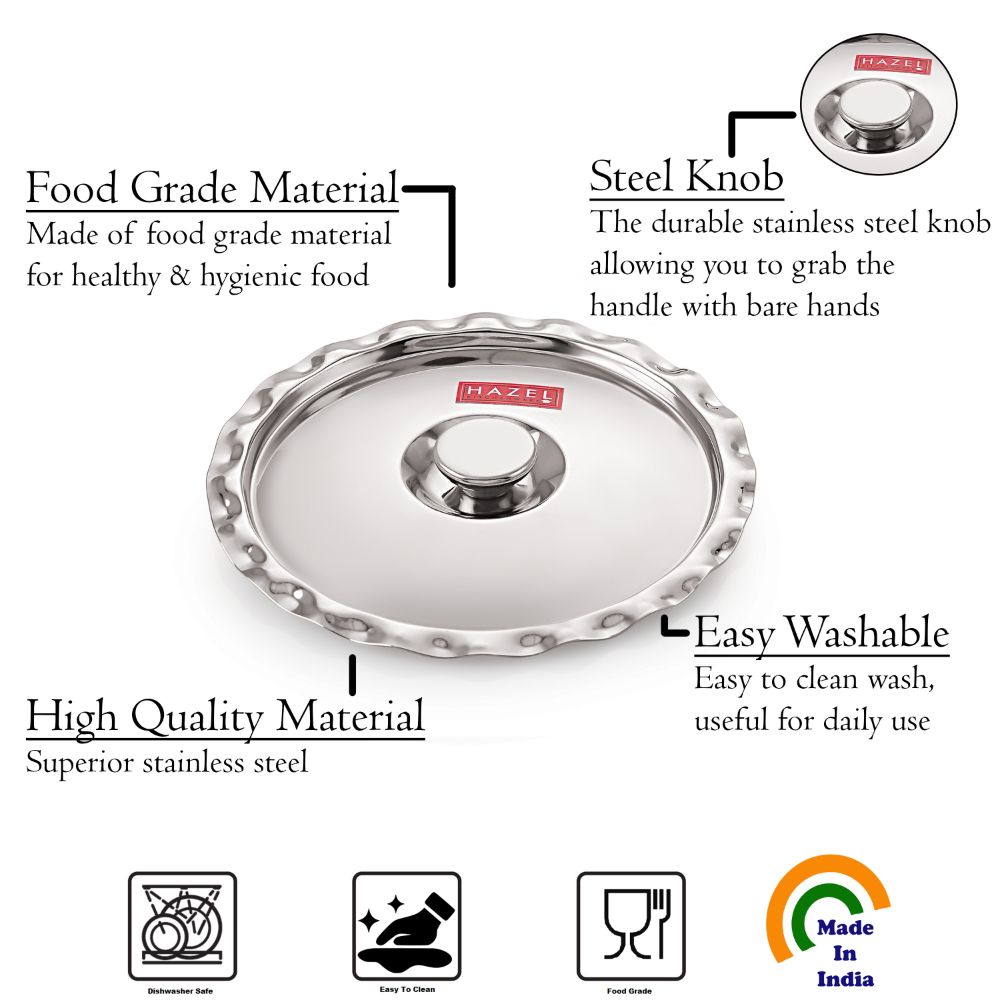 Stainless Steel Utensil Cover Lid, 17 cm