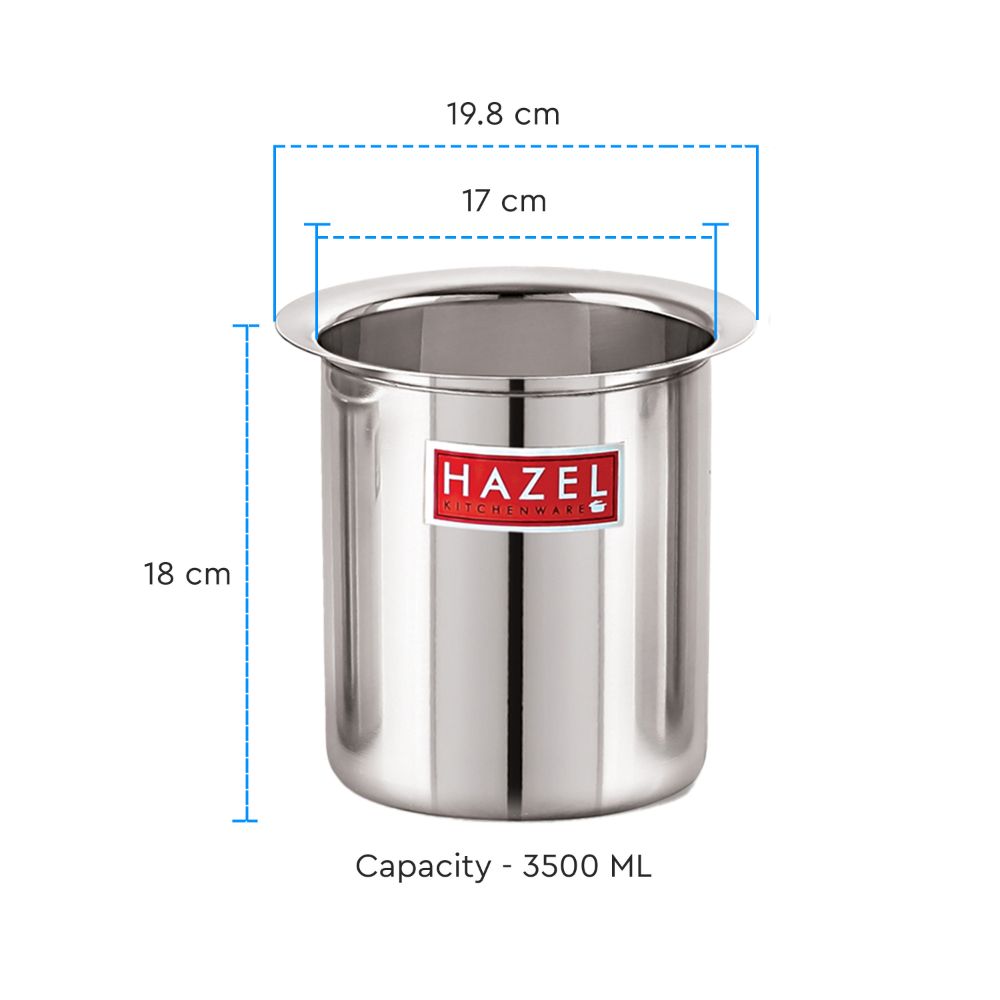 Stainless Steel Boiling Vessel – 3500 ML