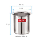 Stainless Steel Boiling Vessel – 3500 ML
