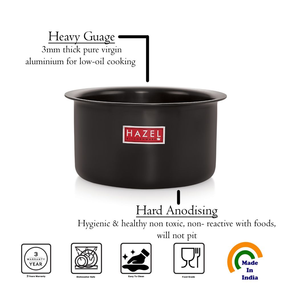 Hard Anodized Tope Patila – 1100 ML, 14.2cm — shown in close-up