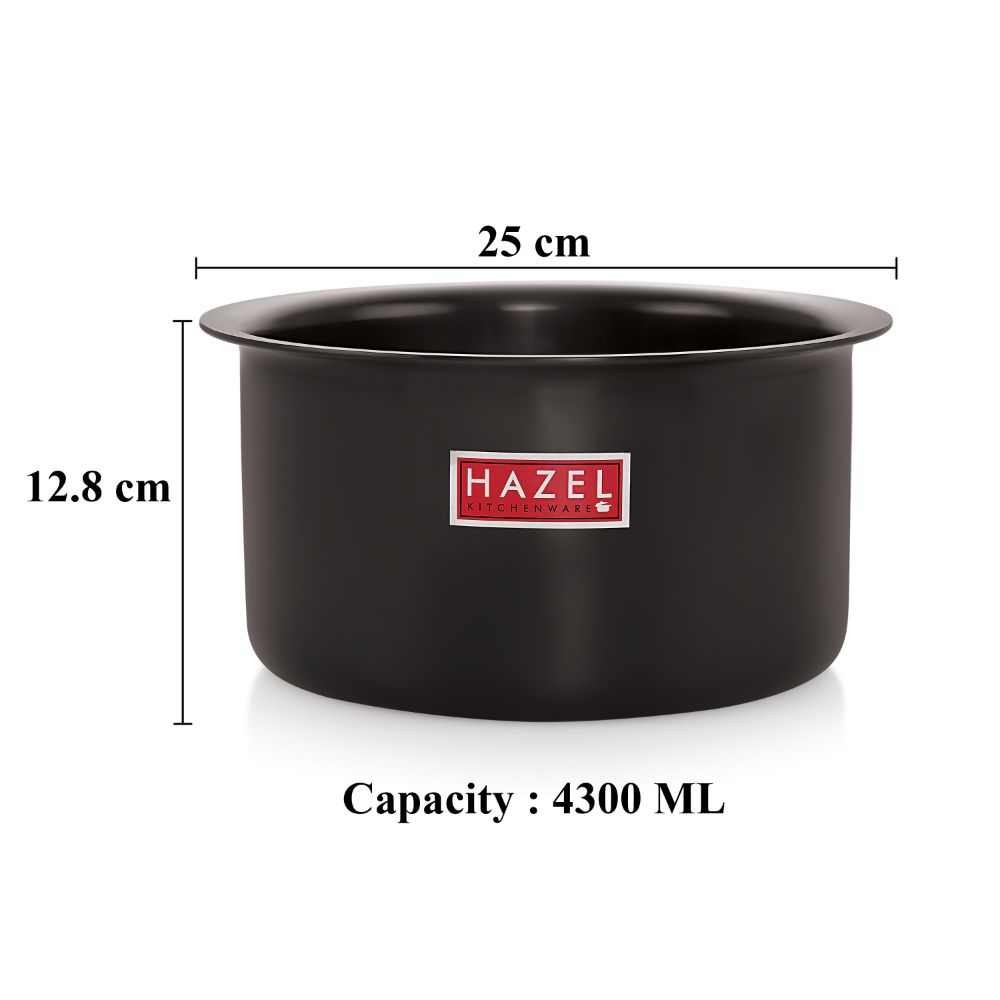 Hard Anodised Aluminium Tope /Patila 4300ML – 21.8cm