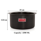 Hard Anodised Aluminium Tope /Patila 4300ML – 21.8cm