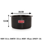 3mm Aluminium Boiling Vessel – 5600 ML , 23.5 cm