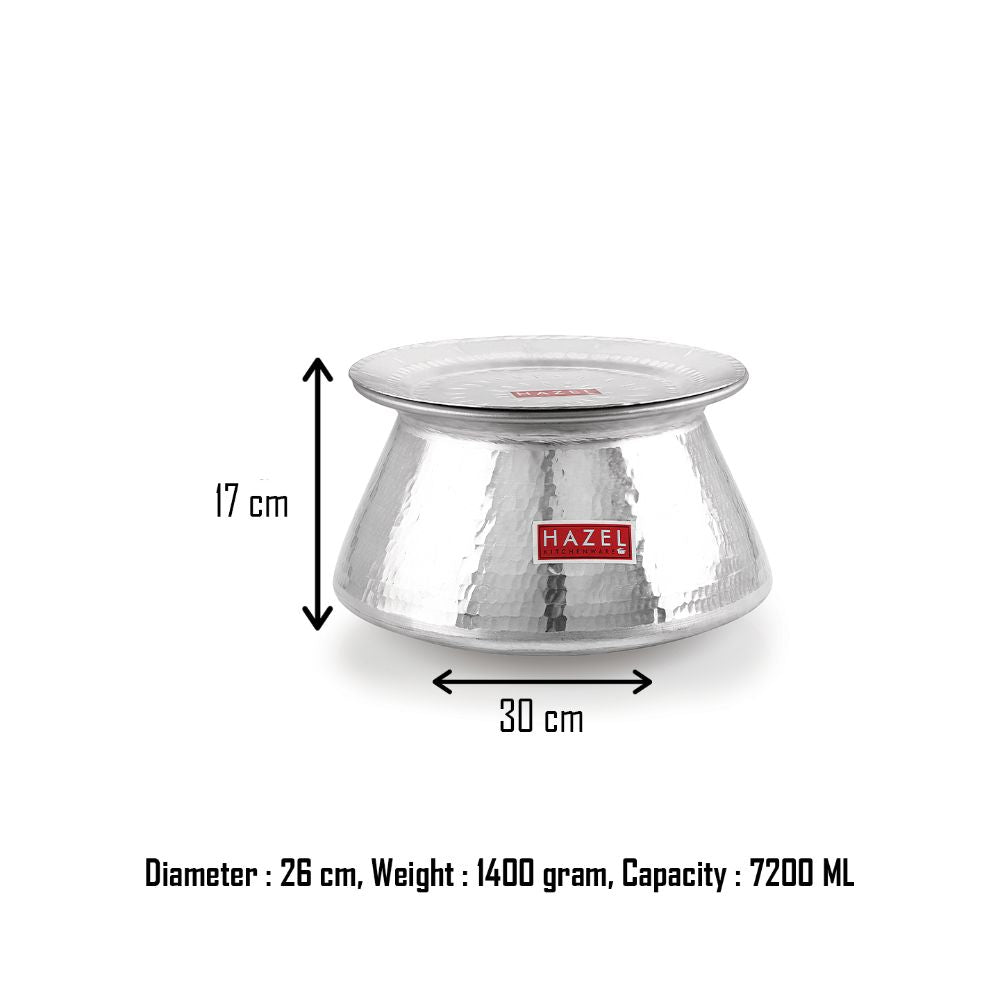 Handi annotated with 17cm height and 30cm width, plus diameter, weight, and capacity text.