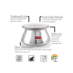 Aluminium Hammered Handi with Lid, 13 L, 30 cm