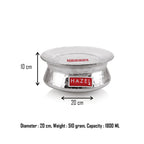 Handi on white background with dimension callouts showing 10 cm height, 20 cm diameter, 510 gram weight, and 1800.