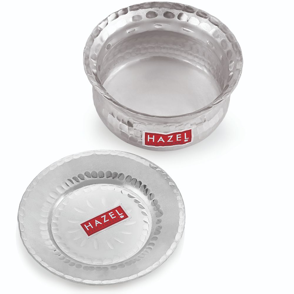 Aluminium Hammered Handi with Lid, Degri Patila Biryani Pot - alternate view 2