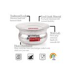 Aluminium Hammered Handi with Lid – 1.9 L, 20cm - alternate view 4