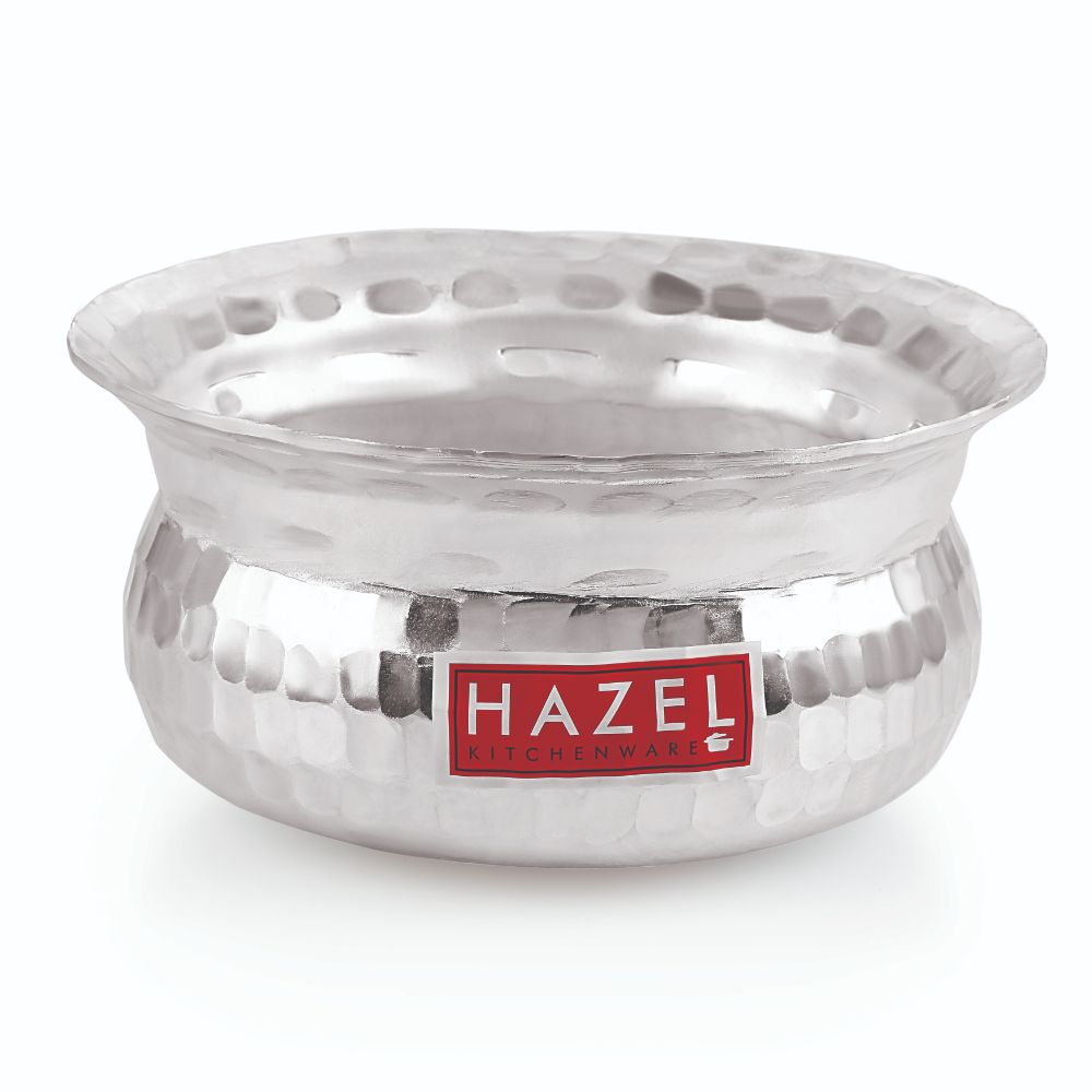 Aluminium Hammered Handi with Lid, Degri Patila Biryani Pot - alternate view 5