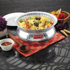 Aluminium Hammered Handi with Lid – 3.9 L, 24.5cm
