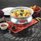 Aluminium Hammered Handi with Lid – 3.9 L, 24.5cm