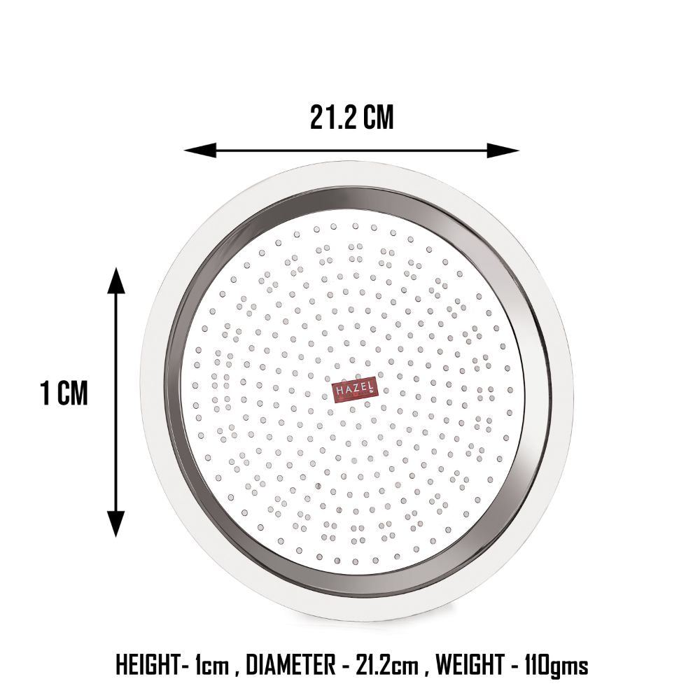Stainless Steel Cookware Lid with Hole for Tope Patila Kadai - alternate view 2