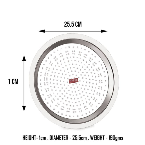 Stainless Steel Lid with Hole, 25.5 cm